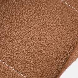 Pre Owned Hermes Garden Party Gold Negonda Leather Size TPM