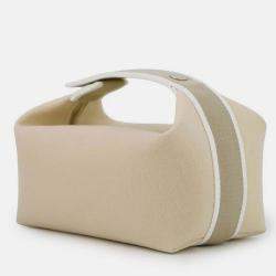 Pre Owned Hermes Bride A Brac Beige Canvas Size PM