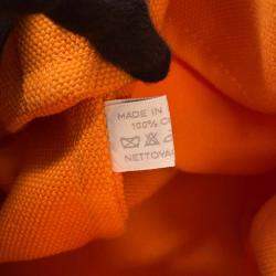 Pre Owned Hermes Sac Marine Receif Orange Canvas Size PM