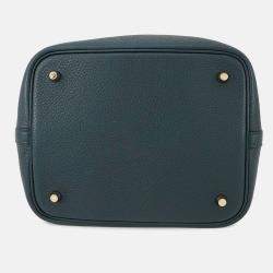 Pre Owned Hermes Picotin Lock Vert Cypress Taurillon Clemence Size MM