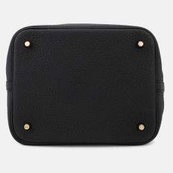 Pre Owned Hermes Picotin Lock Black Taurillon Clemence Size MM