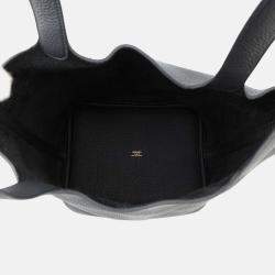 Pre Owned Hermes Picotin Lock Black Taurillon Clemence Size MM