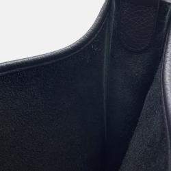 Pre Owned Hermes Evelyne3 Black Taurillon Clemence PM