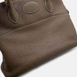 Pre Owned Hermes Bolide Etoupe Taurillon Clemence Size 31