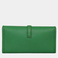 Pre Owned Hermes Swift Leather Jige Clutch