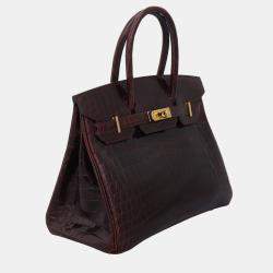 Pre Owned Croco Birkin 30 Bag