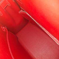 Pre Owned Kelly 32 Berline Rouge Pigment Bag