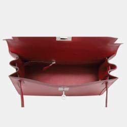 Pre Owned Kelly 32 Berline Rouge Pigment Bag