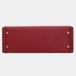 Pre Owned Kelly 32 Berline Rouge Pigment Bag