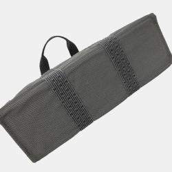 Pre Owned Hermes Gray Canvas Herline Tote GM Handbag