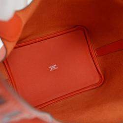Pre Owned Hermes Red Epsom Picotin Lock 18 PM Tressage de Cuir Handbag