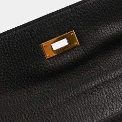 Pre Owned Hermes Black Ardennes Kelly 32 Retourne 2way Handbag