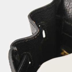 Pre Owned Hermes Black Ardennes Kelly 32 Retourne 2way Handbag