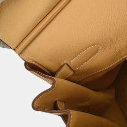 Pre Owned Hermes Natural Sable Taurillon Clemence Birkin 45 Handbag