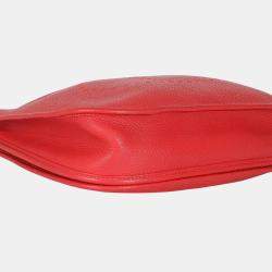Pre Owned Hermes Rouge Casaque Clemence Evelyne PM PHW