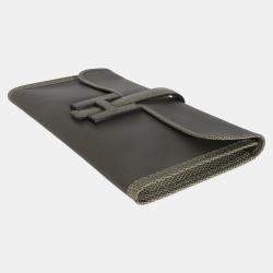 Pre Owned Hermes Touch 29  Etain Ombre Swift Lizard Jige Clutch