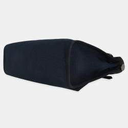 Pre Owned Hermes Bleu Marine Bleu Saphir Military Toile Vache Hunter Herbag Zip 31 PM PHW