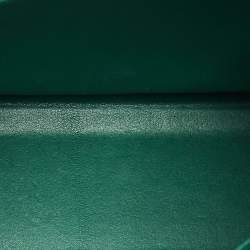 Pre Owned Hermes Malachite Epsom Leather Gold Finish Kelly Sellier 35 Bag