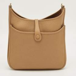 Pre Owned Hermes Biscuit Taurillon Clemence Leather Evelyne III 29 Bag