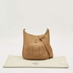 Pre Owned Hermes Biscuit Taurillon Clemence Leather Evelyne III 29 Bag