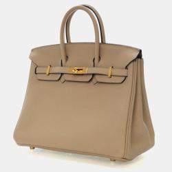 Pre Owned Hermes Birkin 25 Trench Togo Leather Bag
