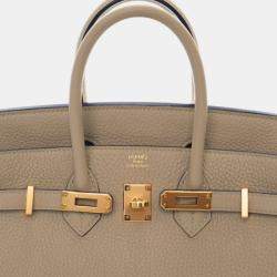 Pre Owned Hermes Birkin 25 Trench Togo Leather Bag