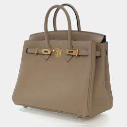 Pre Owned Hermes Birkin 25 Trench Togo Leather Bag