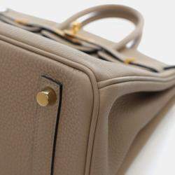 Pre Owned Hermes Birkin 25 Trench Togo Leather Bag