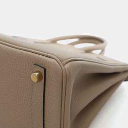 Pre Owned Hermes Birkin 25 Trench Togo Leather Bag