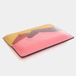 Pre Owned Hermes Ambre Epsom Les Petits Chevaux Card Holder
