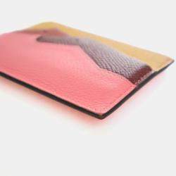 Pre Owned Hermes Ambre Epsom Les Petits Chevaux Card Holder