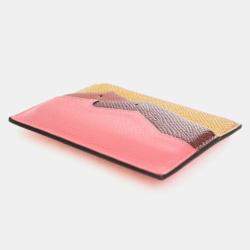 Pre Owned Hermes Ambre Epsom Les Petits Chevaux Card Holder