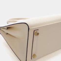 Pre Owned Hermes Sellier Birkin 25 Nata Epsom Bag