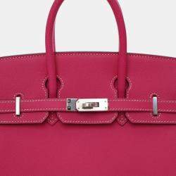 Pre Owned Hermes  Birkin 25 Rose Tyrien Epsom Candy Bag 