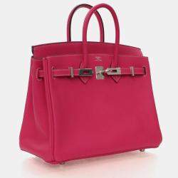 Pre Owned Hermes  Birkin 25 Rose Tyrien Epsom Candy Bag 