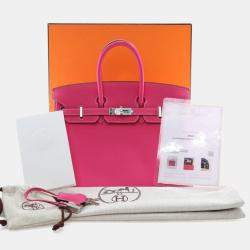 Pre Owned Hermes  Birkin 25 Rose Tyrien Epsom Candy Bag 