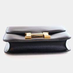 Pre Owned Hermes Box Constance 23 Vintage Black Bag