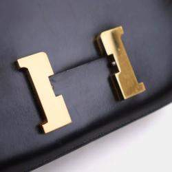 Pre Owned Hermes Box Constance 23 Vintage Black Bag