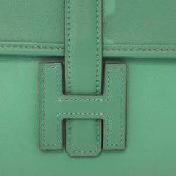 Pre Owned Hermes Bamboo Green Swift Jige 20