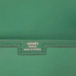 Pre Owned Hermes Bamboo Green Swift Jige 20