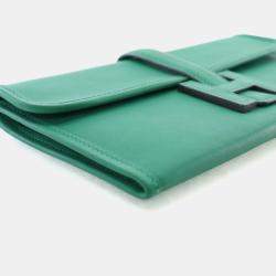 Pre Owned Hermes Bamboo Green Swift Jige 20