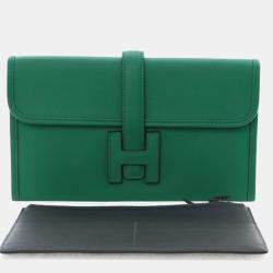 Pre Owned Hermes Bamboo Green Swift Jige 20