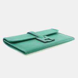 Pre Owned Hermes Bamboo Green Swift Jige 20