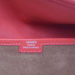 Pre Owned Hermes Rouge Tomate Suede Jige 20