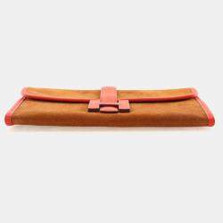 Pre Owned Hermes Rouge Tomate Suede Jige 20