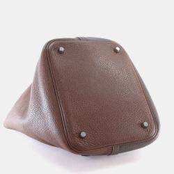 Pre Owned Hermes Etoupe Brulee Togo Picotin 22