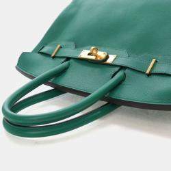 Pre Owned Hermes Vert Vertigo Green Novillo Birkin 30