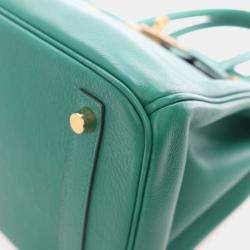 Pre Owned Hermes Vert Vertigo Green Novillo Birkin 30