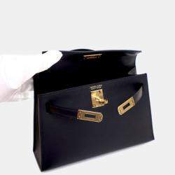 Pre Owned Hermes Noir Epsom Mini Kelly 20