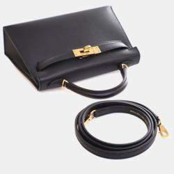 Pre Owned Hermes Noir Epsom Mini Kelly 20